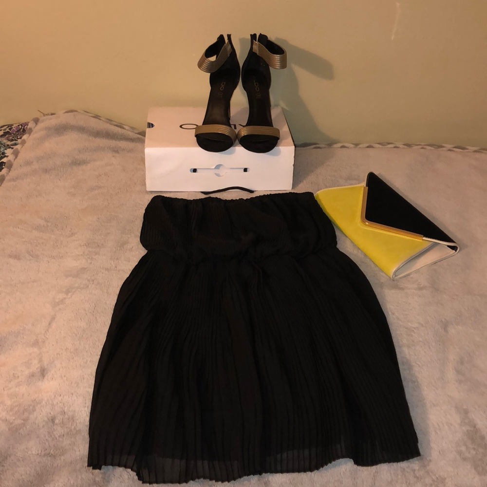 Forever 21 Black Ruffle Mini Dress - Picture 5 of 7
